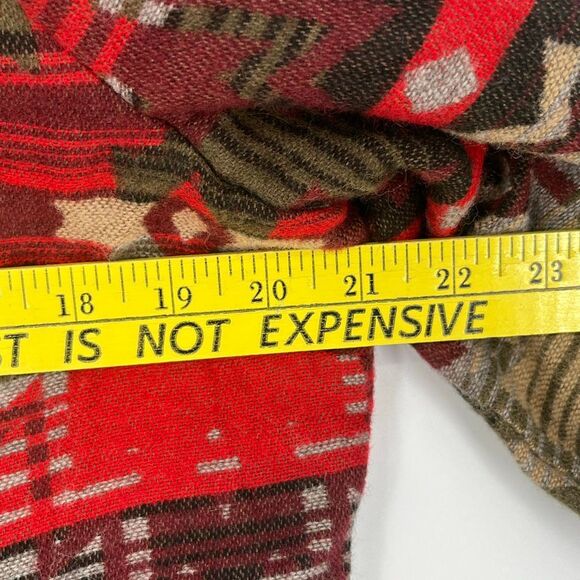NWT COLDWATER CREEK Petite 14 Jacket Red Brown Southwest Aztec Native Wool Blend - Picture 6 of 9